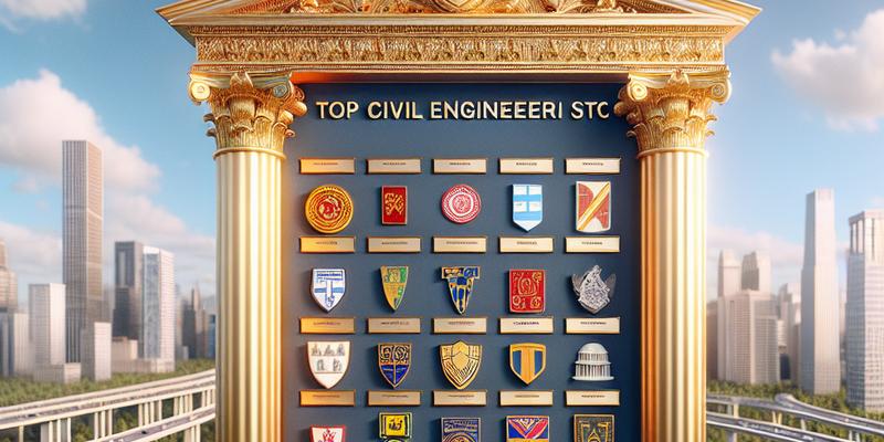Classement des Écoles d'Ingénieur en Génie Civil